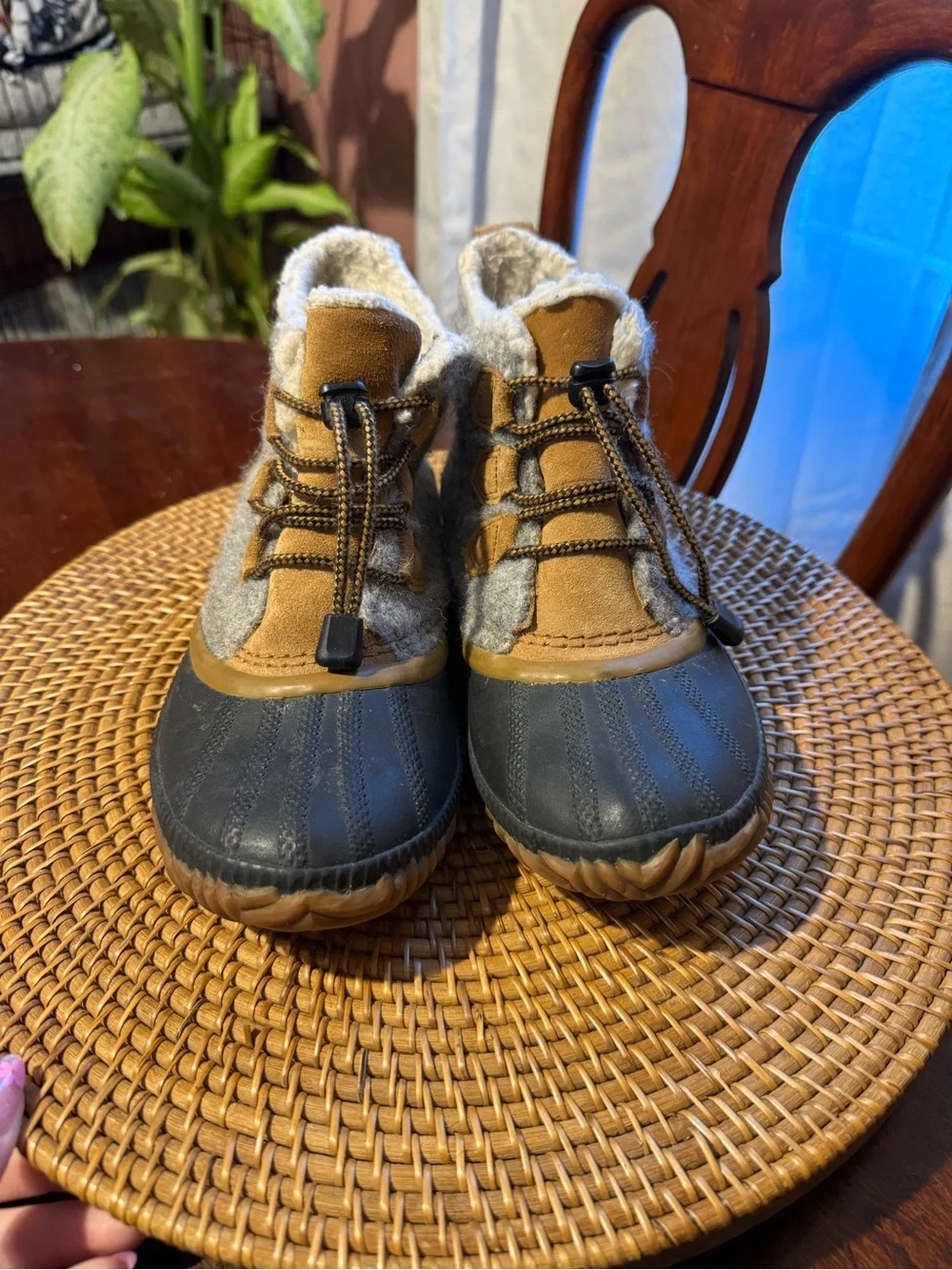 Sorel Women’s Brown and Gray Warm Waterproof Winter Duck Boots